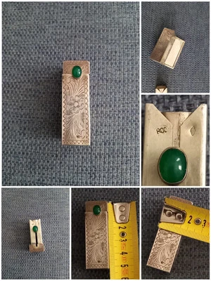 Vintage portarossetto porta rossetto specchio da borsetta argento 800 - Immagine 1 di 4