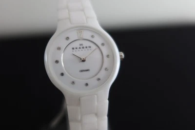Skagen watch Women 27mm White Dial White Ceramic Round 572SSXWC - Image 1 of 4