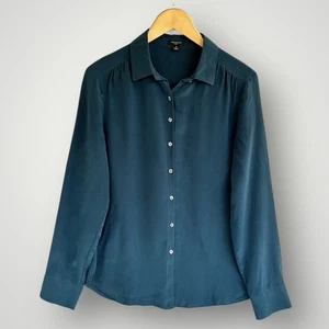 Camisa blusa de seda Ann Taylor talla 8 - Imagen 1 de 9