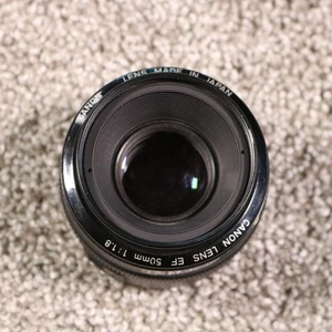 Canon Lens EF 50mm 1:1.8 Made in Japan Autofocus Prime JCII Passed Vintage 90s - Picture 1 of 8