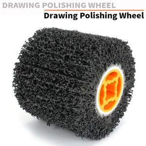 125mm Drawing Polishing Wheel Burnishing Brush For Metal Clean Rust Removal Tool - Picture 1 of 6