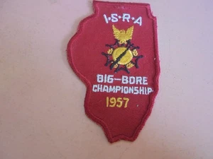 Vintage Illinois State Rifle Ass'n. 1957 Big-Bore Championship Patch - Picture 1 of 3