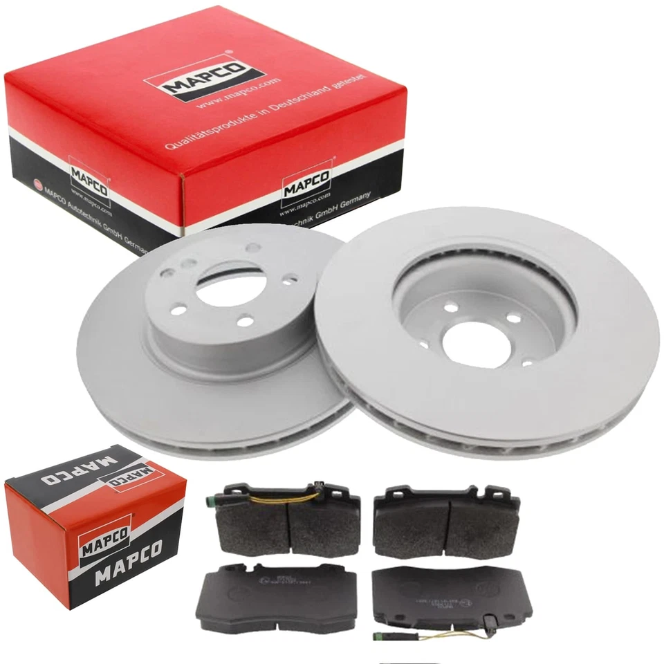 MAPCO Dischi Freno 312mm + Pastiglie Anteriori Adatto A per Mercedes CLS Classe - Immagine 1 di 2