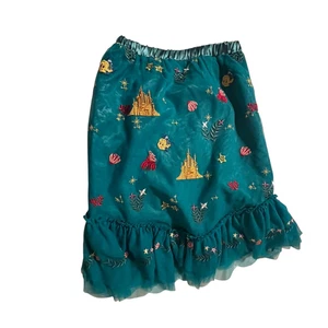 Hanna Andersson Disney Little Mermaid Embroidered Tulle Skirt Girl’s Large - Picture 1 of 2