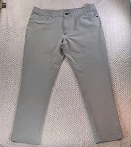Public Rec Gray 5-Pocket Pants 35/29 Straight Leg Excellent Condition - Picture 1 of 21