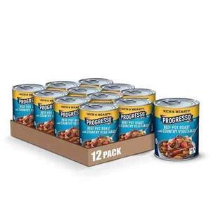 Progresso Rich & Hearty BEEF POT ROAST- Country Vegetables Soup 12-Pack, 18.5 OZ - Picture 1 of 3