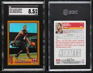 2003-04 Topps Chrome Gold Refractor /50 Jerome Beasley #143 SGC 8.5 Rookie RC