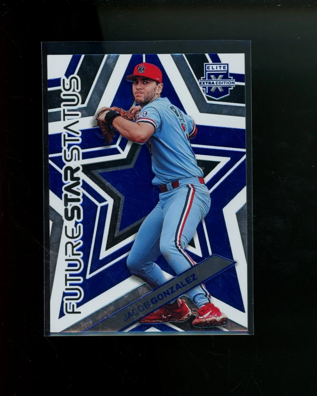 2023 Panini Elite Extra Edition Future Star Status Blue Jacob Gonzalez #d 199