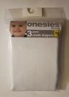 New Onesies Brand By Gerber Cloth Diapers 3 Pack 24 Inches By 27 Inches