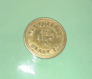 The Cottage Token 5 Cents In Trade, Chicago Cubs Hangout 3174 N Clark Street - Picture 1 of 2