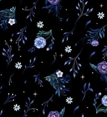 Jardín De Lune•¡BRILLA! Pequeña tela floral lanzada, flores! 100 % algodón*por comprar*envío rápido Foto 1 de 4