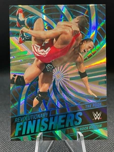 THE ROCK 2023 Panini WWE Revolution Revolutionary Finishers Sunburst #/99 *READ* - Picture 1 of 2