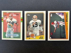 Bernie Kosar Topps 3 Karten Lot 1988, 89 Cleveland Browns - Bild 1 von 2