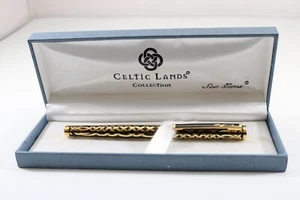 Vintage keltische Länder Sammlung von Meeresedelsteinen, keltische Vögel mittlerer Füllfederhalter - Bild 1 von 8