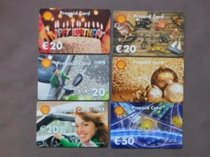 6 different Gift / Tank Cards (to collect,no value) Duitsland / SHELL - Bild 1 von 2