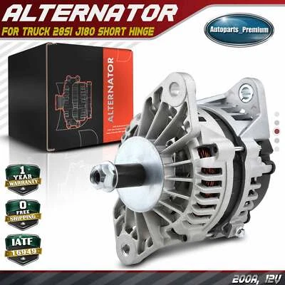 Alternador para camión 28SI J180 bisagra corta 200A 12V rotación en sentido horario 8600223 Foto 1 de 4
