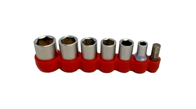 6 Piece Chrom-Vanadium 1/2 Inch Drive Socket Set with Drill Bit Adapter - Image 1 of 4