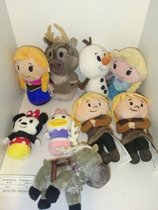 Set of Hallmark’s Itty Bittys Elsa, Anna and Olaf & More Disney’s plush - Picture 1 of 5