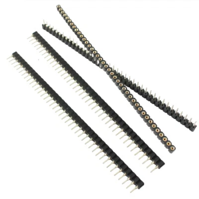 4 PIEZAS Tira de Estaño PCB Hembra IC Rompible 40 pines Sola Fila Cabezal Redondo Enchufe Foto 1 de 4