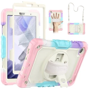Funda SEYMAC Niños para Galaxy Tab A7 Lite 8.7" con Soporte, Correa, Rosa Antigolpes - Imagen 1 de 2
