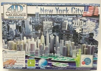 Cityscape Time 4D Puzzle New York City 1812,1931,1973 & 2013  700+ Pcs CTY-4D101 - Image 1 of 4