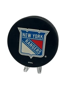 New York Rangers Vintage Official Licensed NHL Ice Hockey Puck (Trench MFG) 90's - Picture 1 of 5