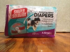 Simple Solution Disposable Diapers for Dogs X-Small 11 Out Of 12