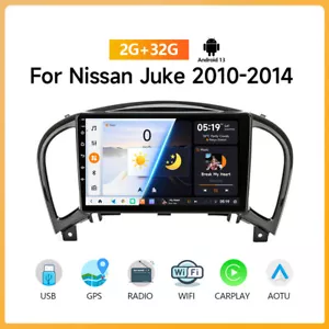 Per Nissan Juke J15 2010-2014 2+32G Android 13 Autoradio GPS Nav WIFI FM RDS DVR - Foto 1 di 24