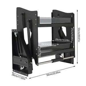 Pull Down Shelf Upper Kitchen Wall Cabinet Storage Organizer (24inch Cabinet) - Picture 1 of 22