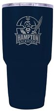 Hampton University Pirates Engraved Logo 24oz Insulated Steel Hot/Cold Tumbler