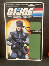 Gi Joe Solid Snake Custom Cardback Metal Gear Solid