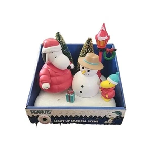 Peanuts Light Up Musical Scene Snoopy Woodstock Puffer Coats Christmas NEW - Picture 1 of 6