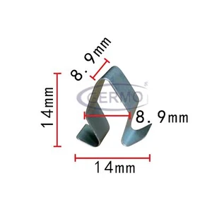 10 x Steckklammer Halteklammer Metall passend für Audi VW Seat Skoda 4A0867276B - Bild 1 von 1