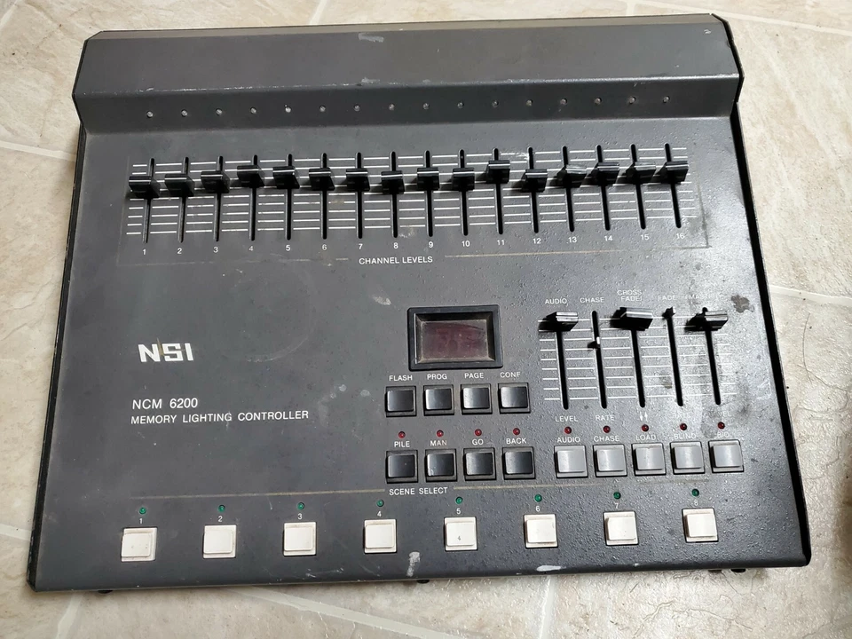 NSI NCM 6200 Stage memory Lighting Controller midi microplex untested - Image 1 of 4