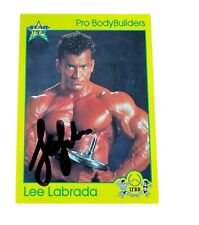 LEE LABRADA SIGNED STAR 93 CARD IFBB PRO BODYBUILDERS RACC TRUSTEDD SELLER
