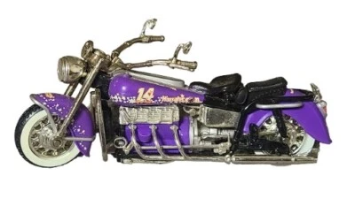 Hot Wheels Racing NASCAR Thunder Rides #14 Purple Harrah's Motorcycle 55729 - Image 1 of 4