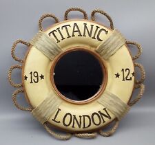 TITANIC 1912 London Life Preserver Ring Replica Mirror Rope 9 inch/FreeShip!