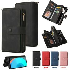 Zipper Wallet Leather Flip Cover Case For Vivo Y20 Y11s Y12A Y21s Y33s Y55s Y15A