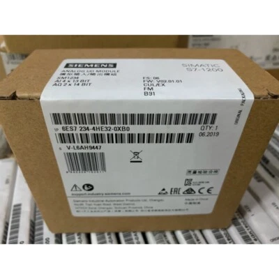 NEW SIEMENS 6ES7 234-4HE32-0XB0 ANALOG I/O 6ES72344HE320XB0 EXPEDITED SHIPPING - Image 1 of 2