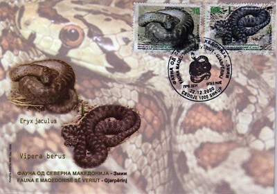 Republic of North Macedonia/FDC/2020/Fauna of Macedonia/Snakes - Image 1 of 2