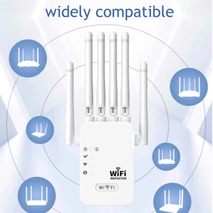 WiFi Repeater 300/1200Mbps 2.4G/5G Extender Range Booster Wireless Amplifier UK - Picture 1 of 9