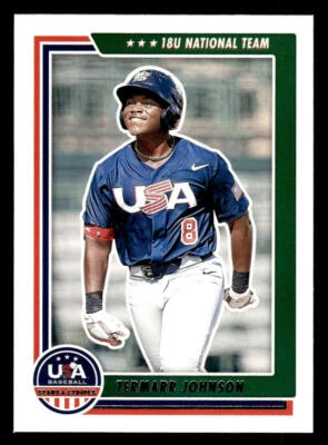 2022 Panini Stars & Stripes USA Baseball #59 Termarr Johnson Card - Image 1 of 2