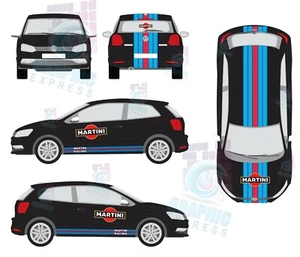 POLO - AUFKLEBER STICKER Le Mans Racing Stripe XL - Bild 1 von 1