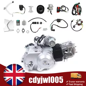 125cc 4-Stroke Semi Auto Engine Motor Kit w/ Reverse For Pit Buggy Quad Bike ATV - Picture 1 of 11