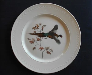L.L. Bohne fliegender Fasan handkoloriert 10" dekorativer Teller Freeport Maine - Bild 1 von 5