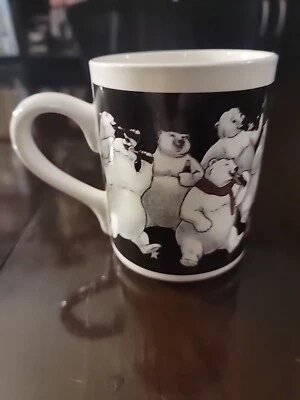 Vintage 1999 Coca-Cola 12oz Mug Polar Bear Coffee Cup Collectors Gibson - Image 1 of 3