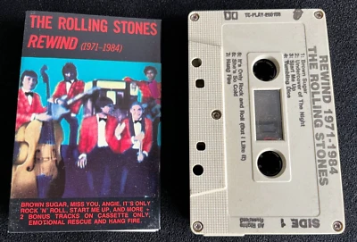 ROLLING STONES REWIND 1984 AUSTRALIAN CASSETTE TAPE - Image 1 of 2