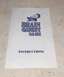 Juego de mesa Brain Quest 1993 vintage piezas de repuesto instrucciones - Imagen 1 de 3
