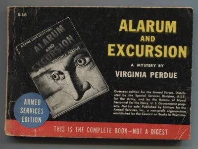 ALARUM AND EXCURSION Mystery by Virginia Perdue Armed Services Edition S-16 Foto 1 de 2