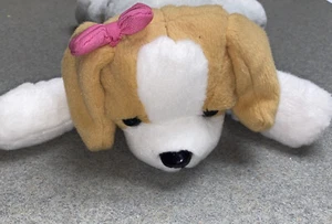 Mattel Barbie Plush Puppy 13" White Hug N Heal Sneezing Barking Nose Lights Up - Picture 1 of 7